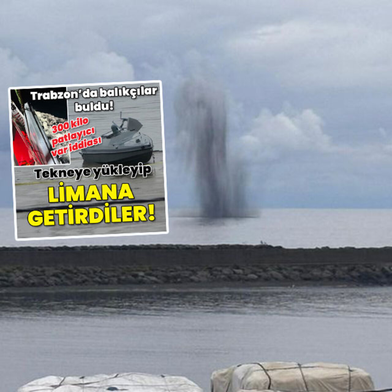 O an kameraya yansıdı... 'Kamikaze' insansız deniz aracı imha edildi!