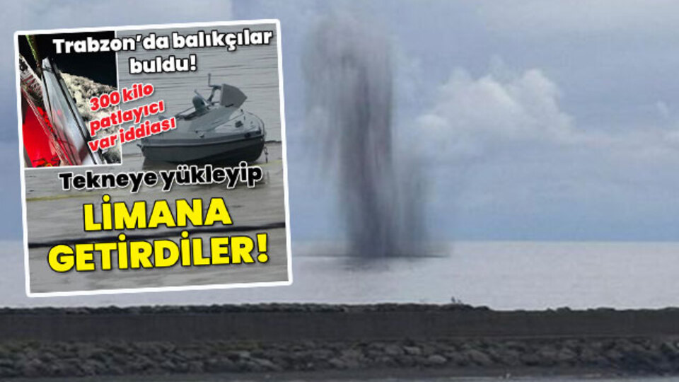 O an kameraya yansıdı... 'Kamikaze' insansız deniz aracı imha edildi!