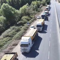 Hafriyat kamyonlarına 871 bin lira ceza