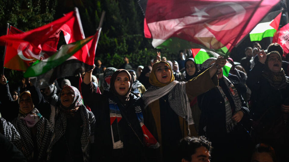 Ankara'da Sumud Filosu'na destek eylemi