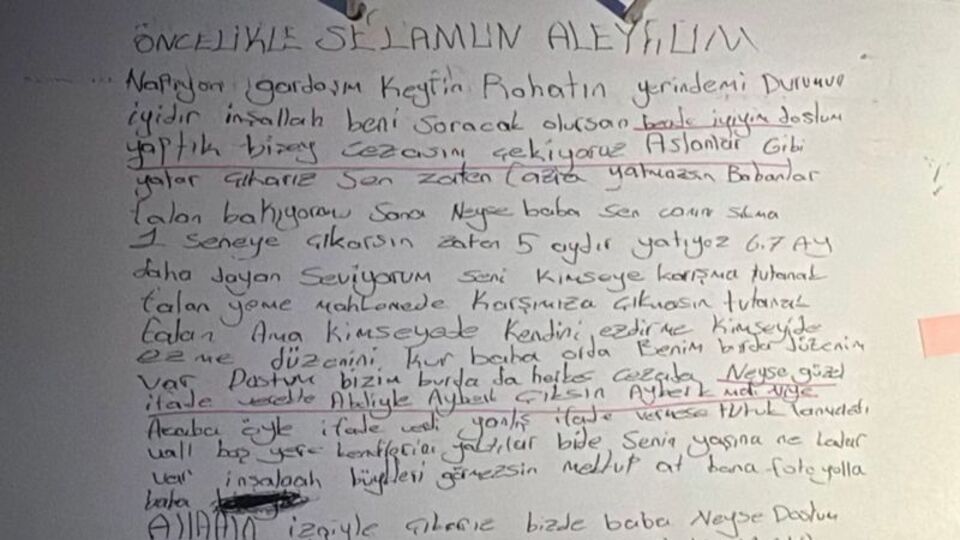 Minguzzi davasında mektup delili dosyada