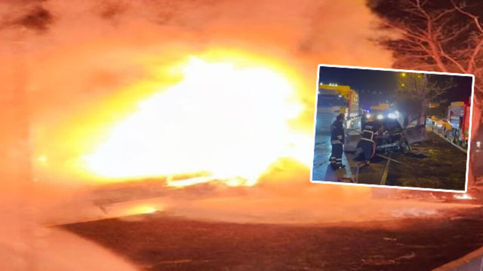 Kaldırıma çarpıp alev topuna döndü! 18 gün direndi!