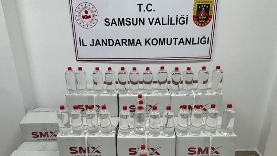 Samsun'da etil alkol ele geçirildi