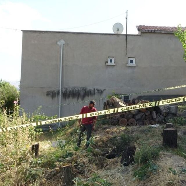 Kayısı bahçesinde obruk oluştu