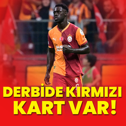 Galatasaray derbide 10 kişi kaldı!