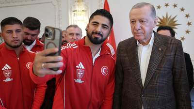 Türkiye Yağlı Güreş Ligi Boy birincilerini kabul etti!