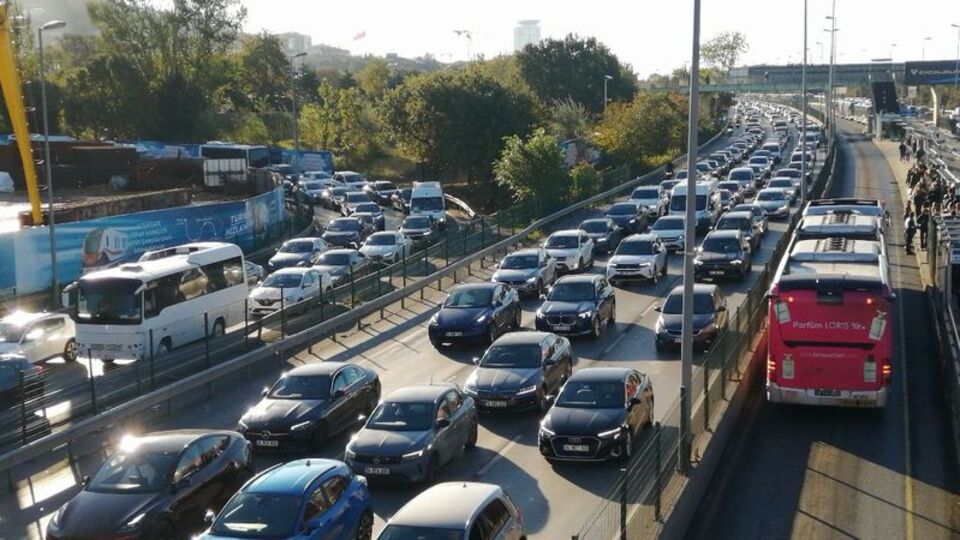 İstanbul'da pazartesi trafiği!