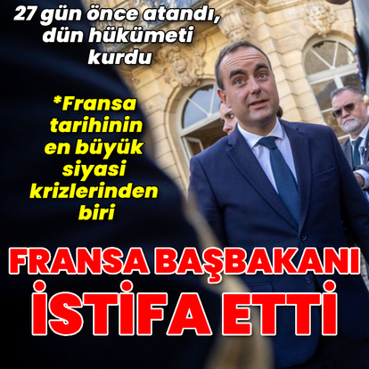 Fransa Başbakanı Lecornu istifa etti