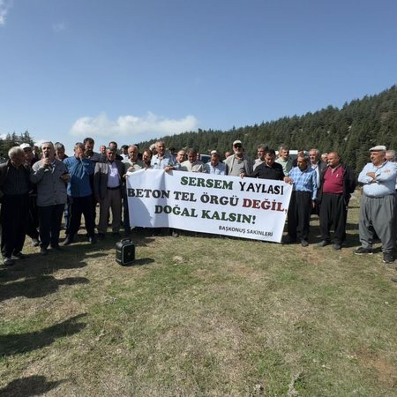 Kahramanmaraş'ta yaylaya tel örgüye tepki