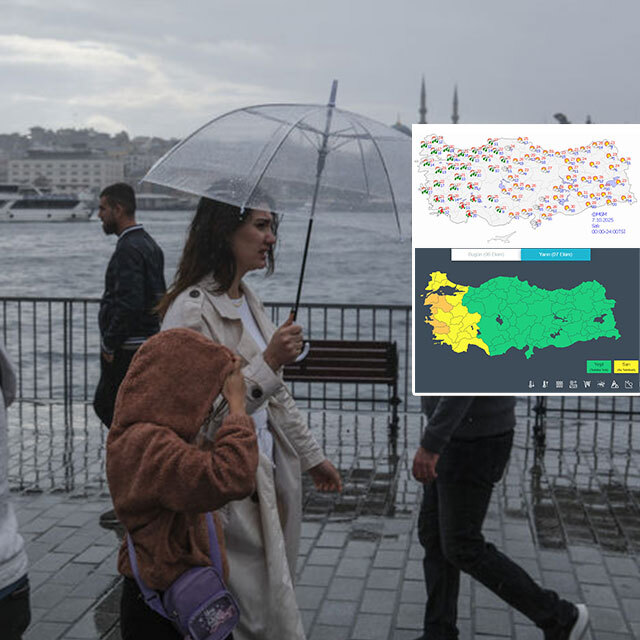 Meteoroloji saat verdi! 20 il için sarı ve turuncu alarm! Marmara ve Ege dikkat!