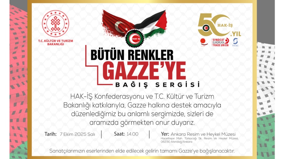 Hak-iş 50. yılında Gazze'ye umut oluyor