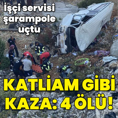 Feci kaza: 4 işçi öldü! 4'ü ağır, 14 yaralı var!