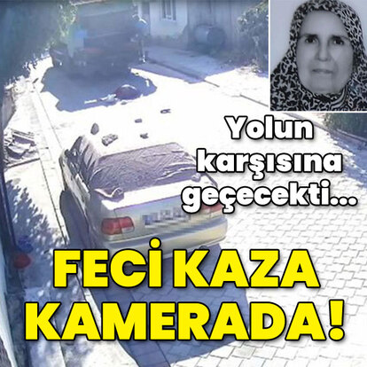 Yolun karşısına geçecekti! Feci kaza kamerada!