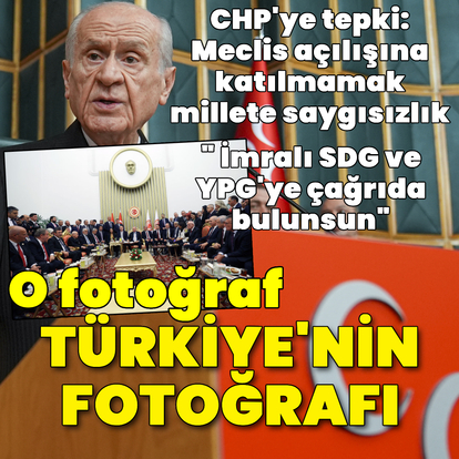 MHP lideri Bahçeli'den açıklamalar
