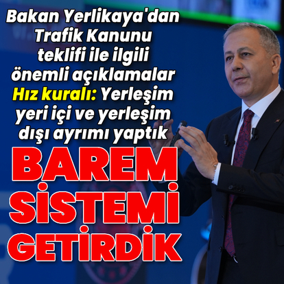 Yerlikaya'dan 'barem sistemi' açıklaması