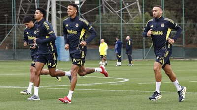 F.Bahçe günü çift idmanla tamamladı