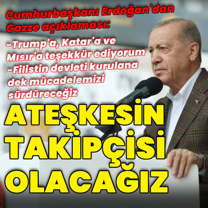 Türkiye'den Gazze'deki ateşkese ilişkin açıklama