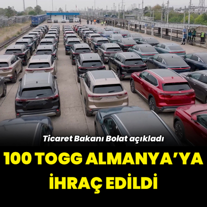 "100 adet Togg Almanya'ya ihraç edildi"