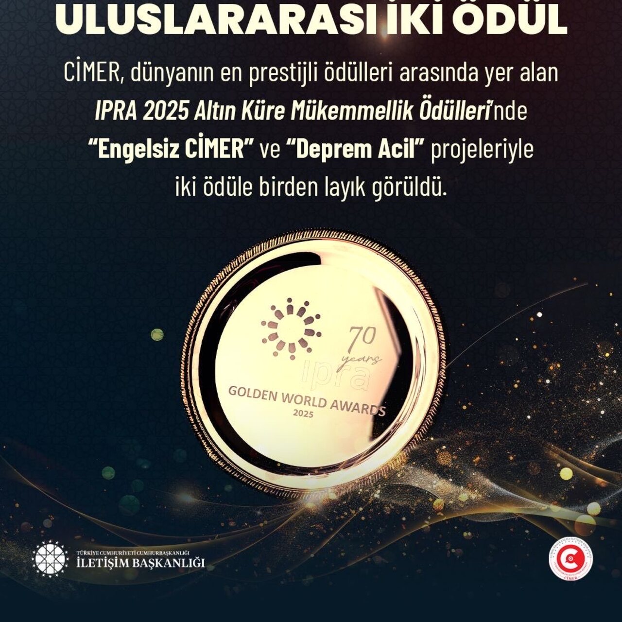 CİMER'e uluslararası iki ödül