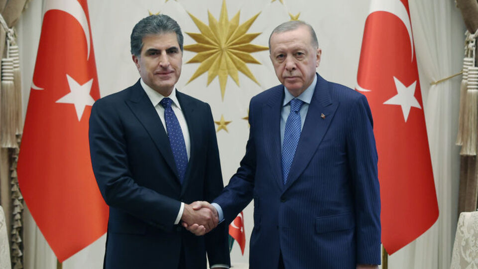 Neçirvan Barzani'yi kabul etti