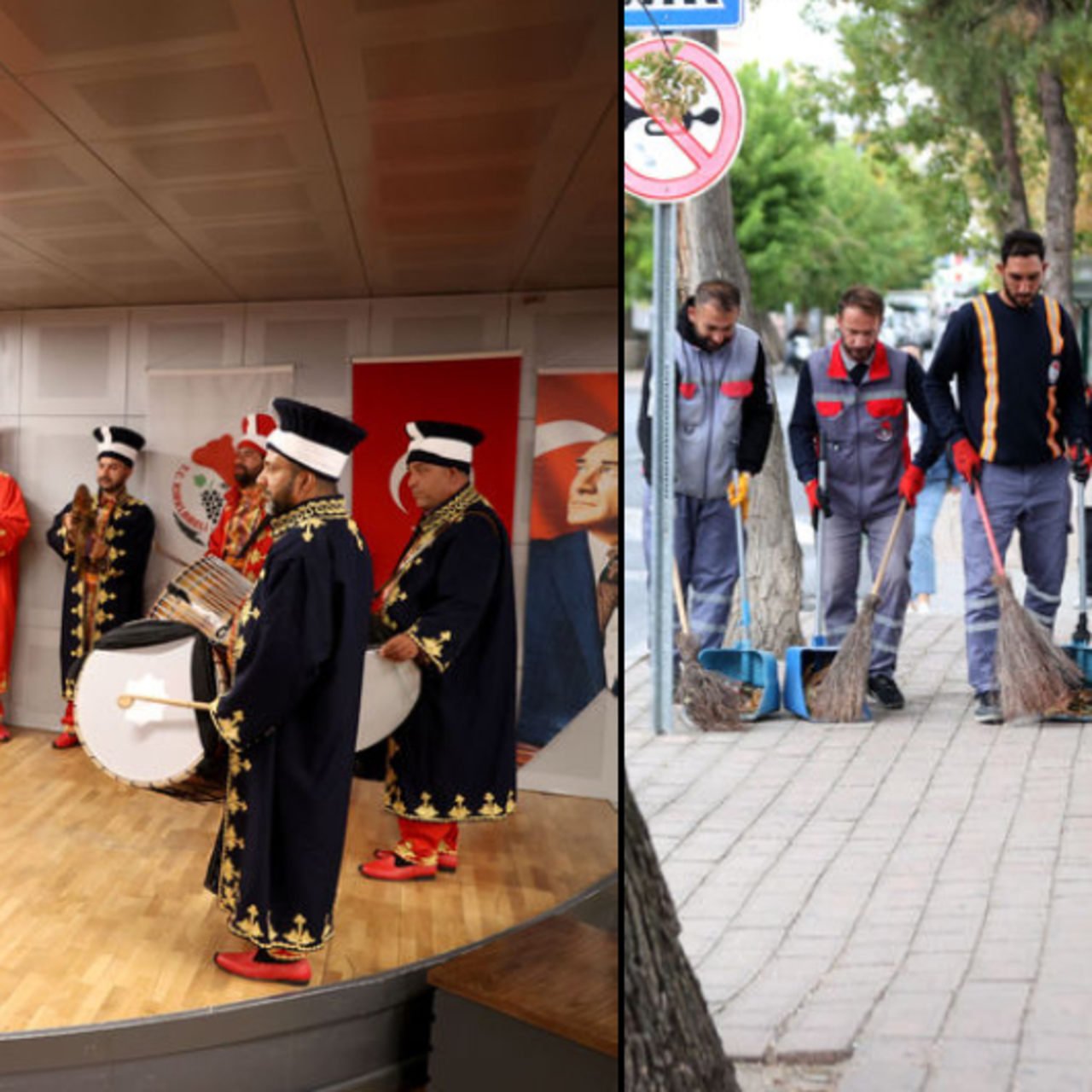 İşçiler mesai sonrası mehteran oluyor