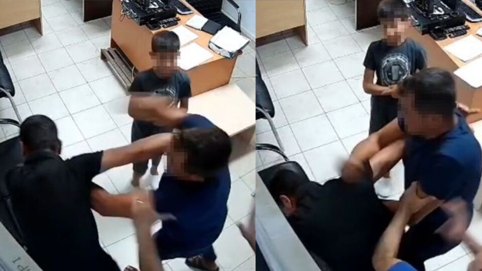 Kocaya karakolda kayınço dayağı!