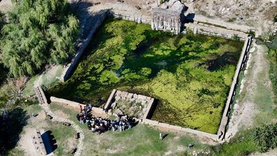 3200 yıllık su anıtı kuraklıktan etkilenmedi