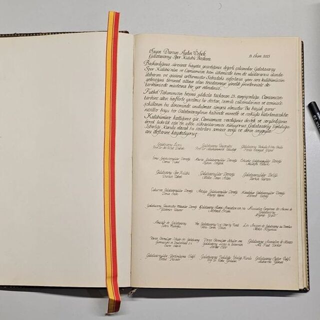 Özbek'i duygulandıran teşekkür yazısı