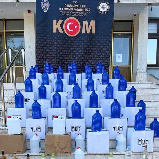 Denizli'de etil alkol ele geçirildi