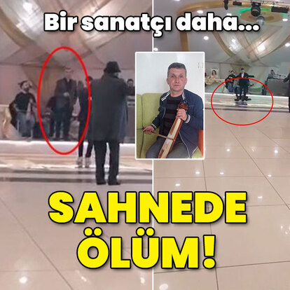 Bir sanatçı daha... Sahnede can verdi!