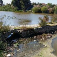 Tarihi Taşköprü'yü tehdit eden atıklar