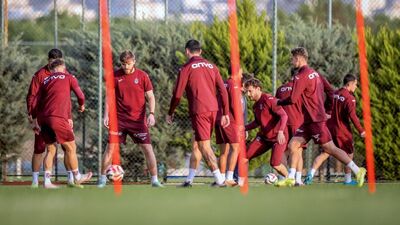 Trabzonspor, Rizespor hazırlıklarını sürdürdü