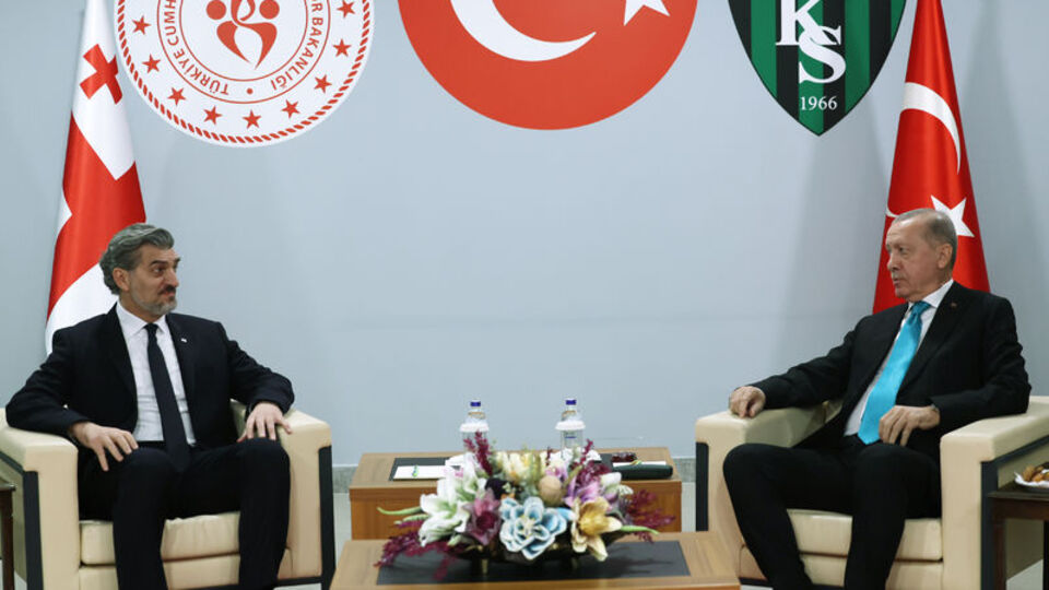 Cumhurbaşkanı Erdoğan Kavelaşvili ile görüştü