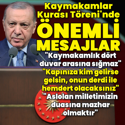 Cumhurbaşkanı Erdoğan'dan açıklamalar