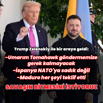 Trump ile Zelenskiy bir araya geldi