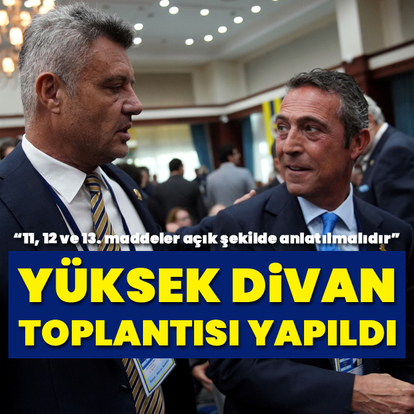 Fenerbahçe Kulübü Yüksek Divan Kurulu toplantısı başladı