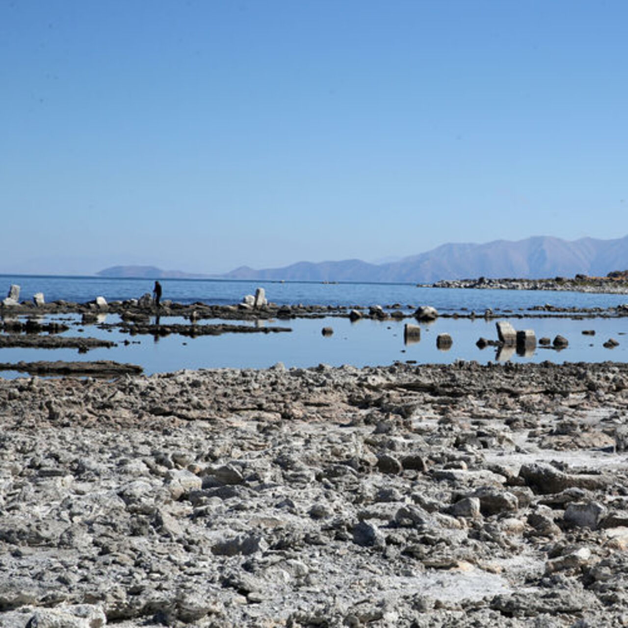 Van Gölü'ndeki su kaybı hızlandı! | Son Dakika