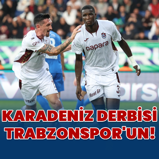 Karadeniz derbisinde kazanan Trabzonspor!
