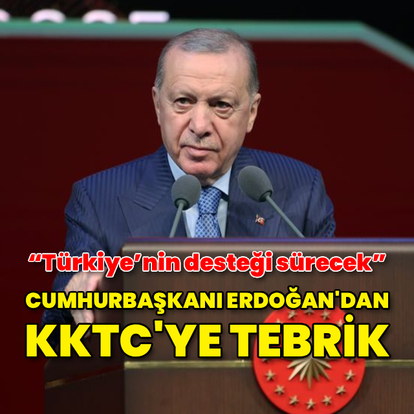 Cumhurbaşkanı Erdoğan’dan Erhürman’a tebrik mesajı