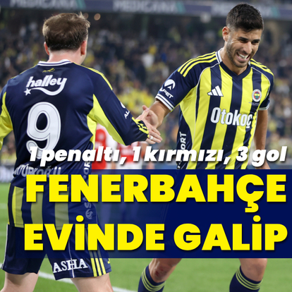 Fenerbahçe sahasında 2 golle kazandı!
