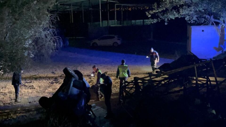 Kontrolden çıktı, şarampole devrildi: 1 ölü, 2 yaralı