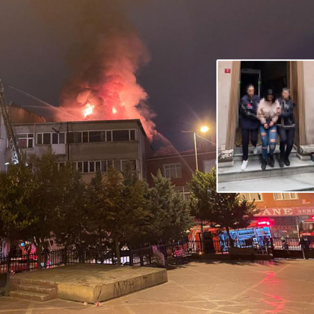 Sevgilisi iş yerine almadı... Genç kadın binayı kundakladı!