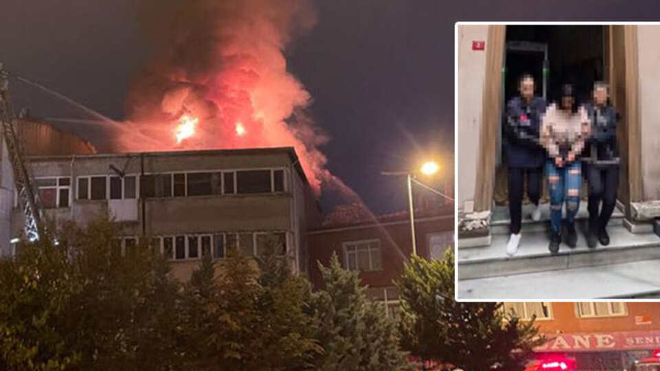 Sevgilisi iş yerine almadı... Genç kadın binayı kundakladı!