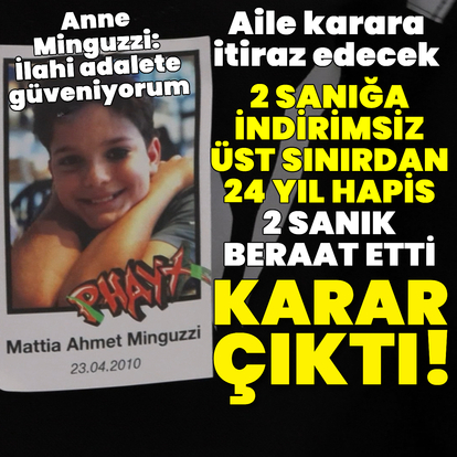 Minguzzi davasında karar!