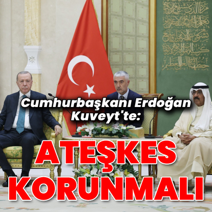 Cumhurbaşkanı Erdoğan: Gazze'deki ateşkes muhafaza edilmeli