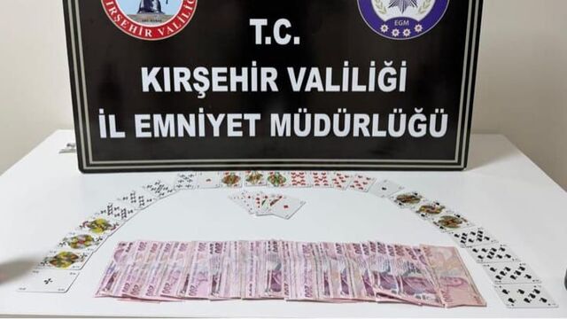 Kırşehir'de kumar oynayanlara para cezası
