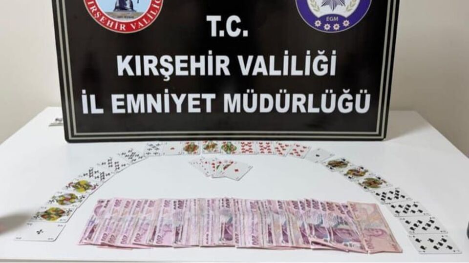 Kırşehir'de kumar oynayanlara para cezası
