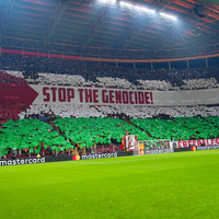 Galatasaray'dan Filistin'e destek koreografisi!