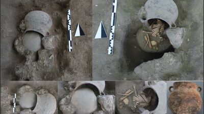 Küllüoba'da ortaya çıktı! Yakılarak mezarlara serpilmiş