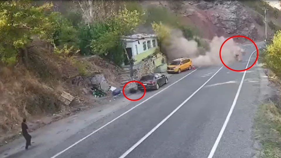 Tam o an! Tunceli'de kaydedildi, 'kaç' uyarısıyla kurtuldu!